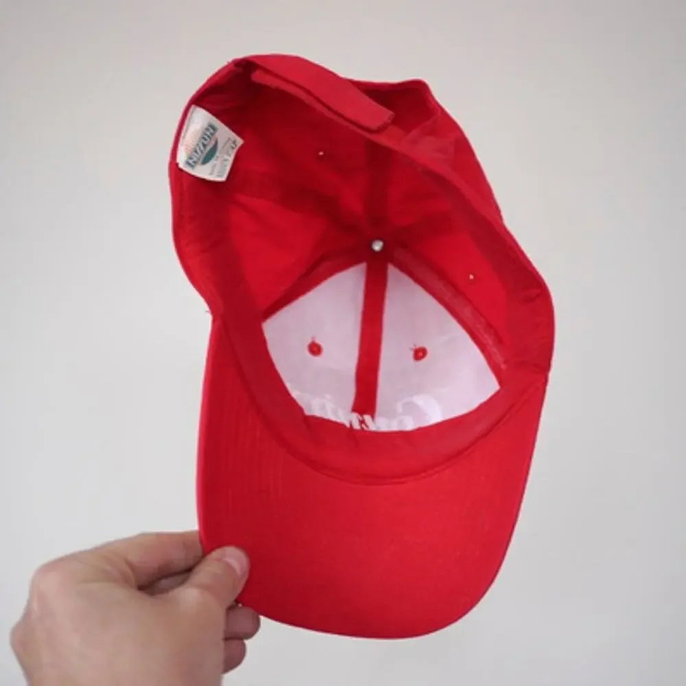 Vintage Country CHEVY Chevrolet Baseball Cotton Trucker Cap RED Hat One Size